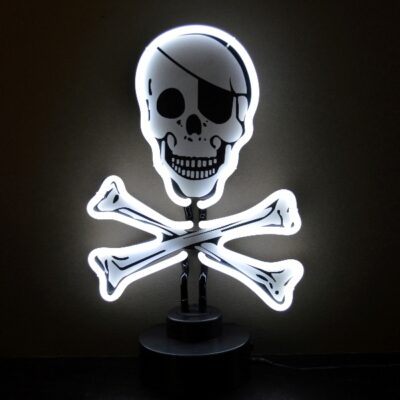 neon skull decoration