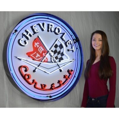 corvette 3 foot neon sign