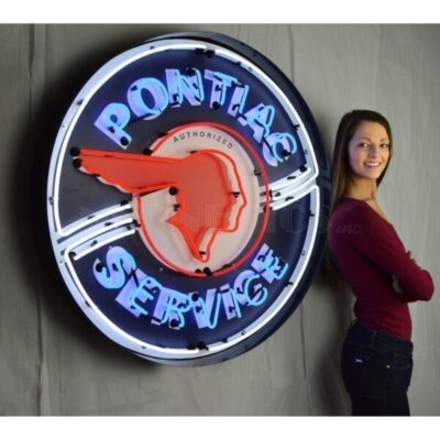 3 foot Pontiac neon sign
