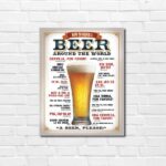 beer tin sign