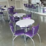 glitter diner chairs